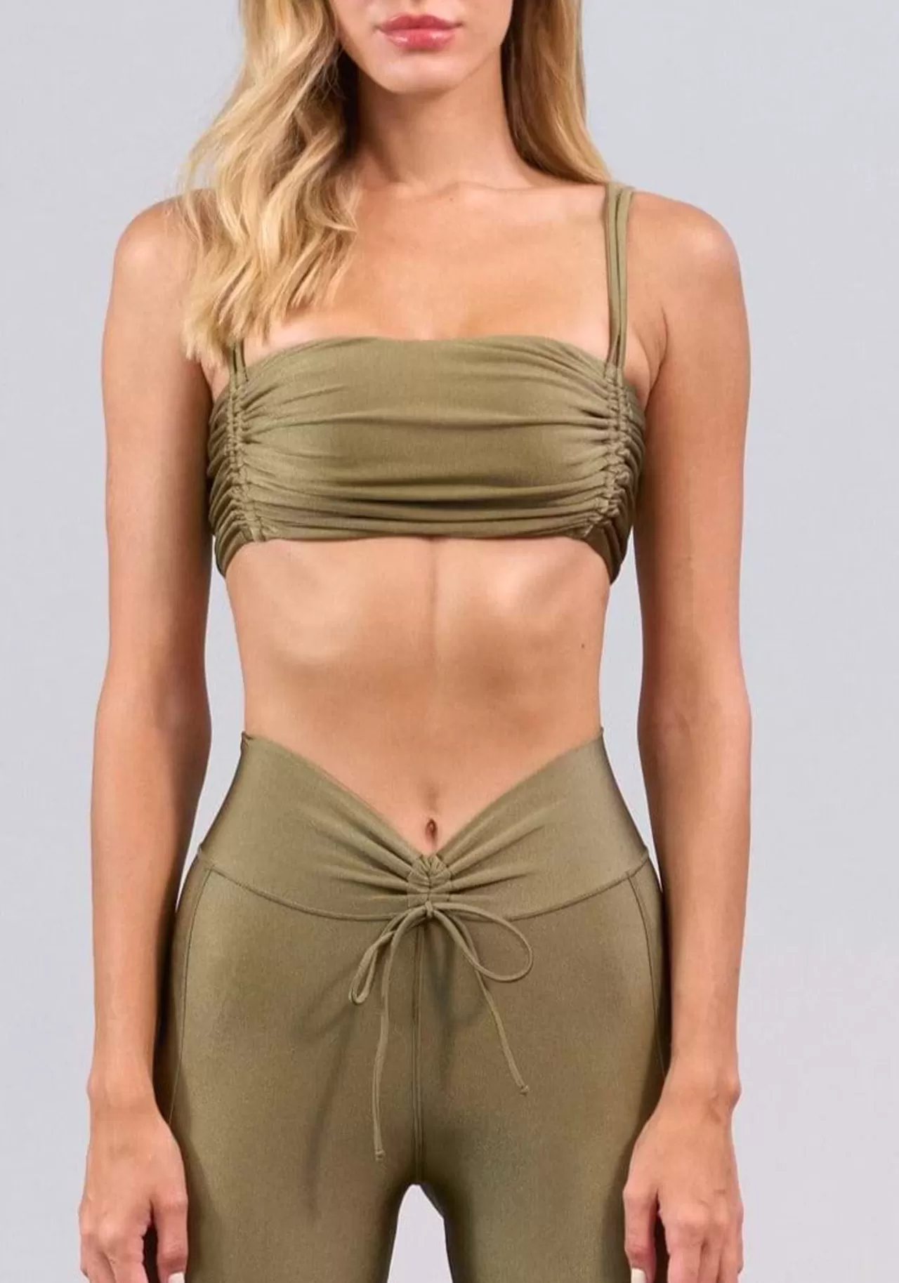 Shop Anya Olive Green - Top Activewear